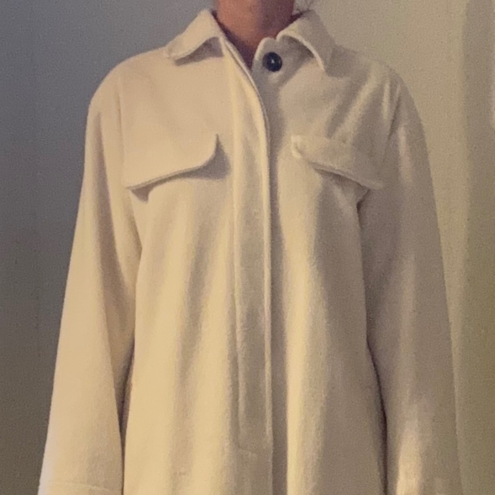 Cream long coat